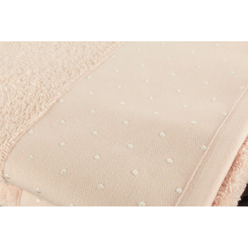 Ensemble de serviettes à main luxueuses, poudre et blanc, 19,7 po x 35,4 po | 100% coton, 17,9 oz / verge carrée | Parfait pour le spa, la salle de bain et la cuisine, tissu doux, absorbant et à séchage rapide pour un usage quotidien