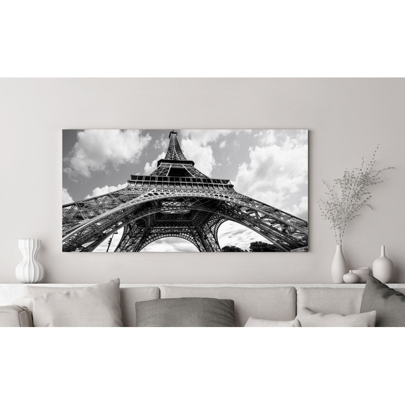 The Eiffel Tower In Spring - Wrapped Canvas Print, 60cm H x 120cm W