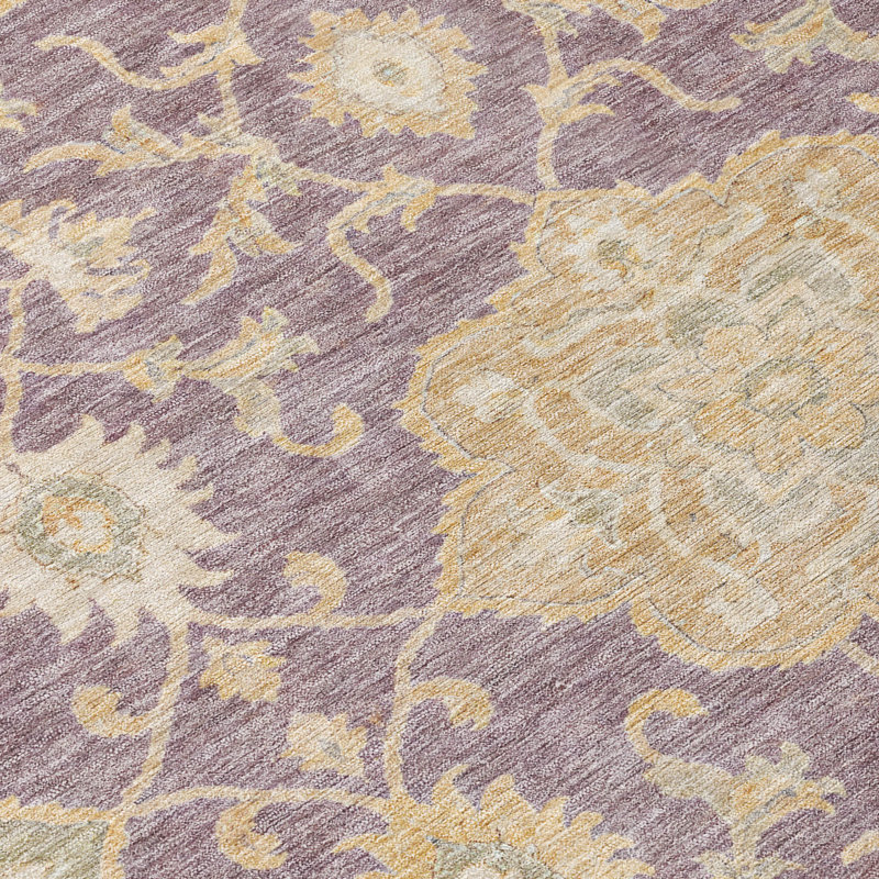Tapis Chantille ACN3077 Global, lavable à la machine, intérieur/extérieur, Purple, 8' x 10'