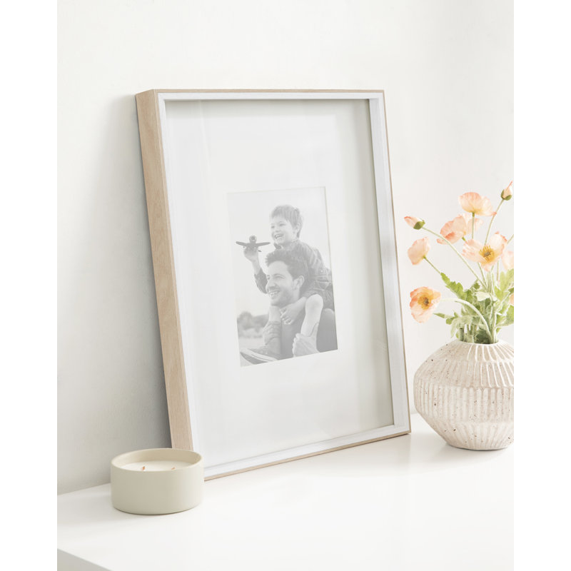 Ensemble de trois cadres photo, L 16 po x H 20 po, Naturel