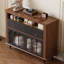 Buffet décoratif rétro en bois massif noir-331311556