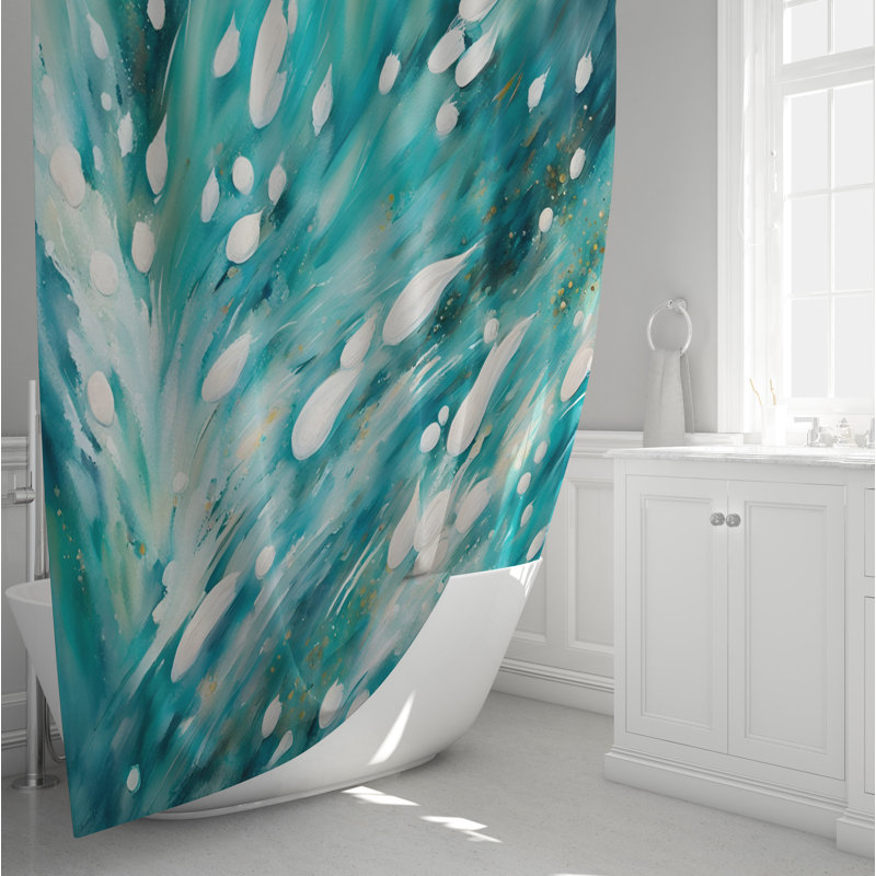 Shower Curtain and Bath Mat SH01177, 83"H x 70"W