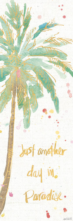 " Flamingo Fever X " by Anne Tavoletti, 36" H x 12" W x 1.5" D