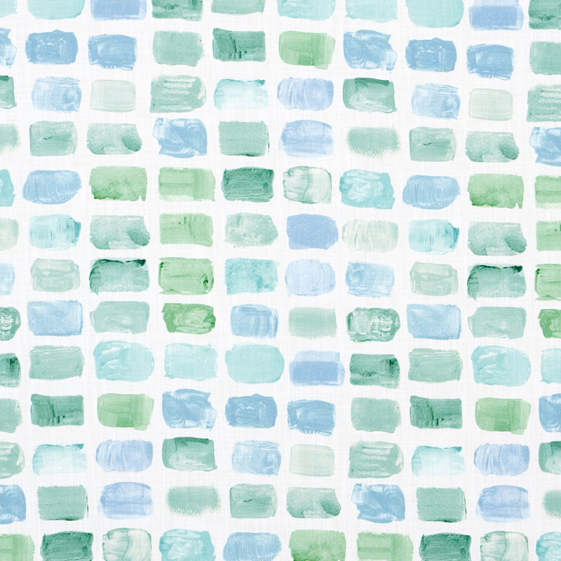 Tissu intérieur / extérieur Schumacher x Mary McDonald Palette, Verre de mer
