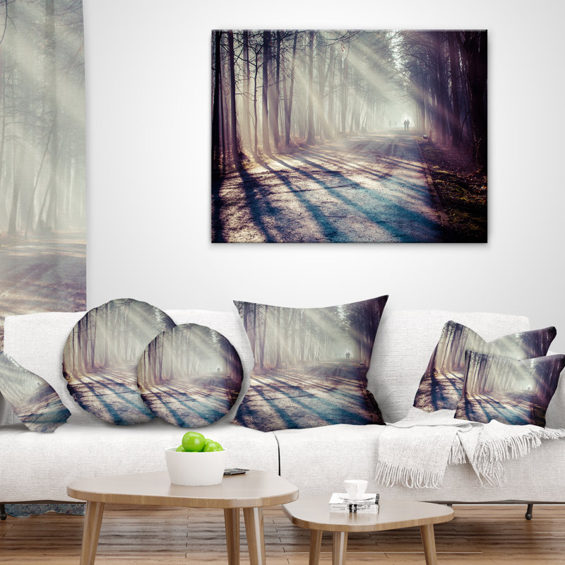 Oreiller en bois d’automne, 12 po x 20 po, Coussin lombaire