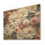 Minimalisme beige, Zinnias, collage, panneau de bois Zinnias, art mural sur bois de pin naturel-490696364