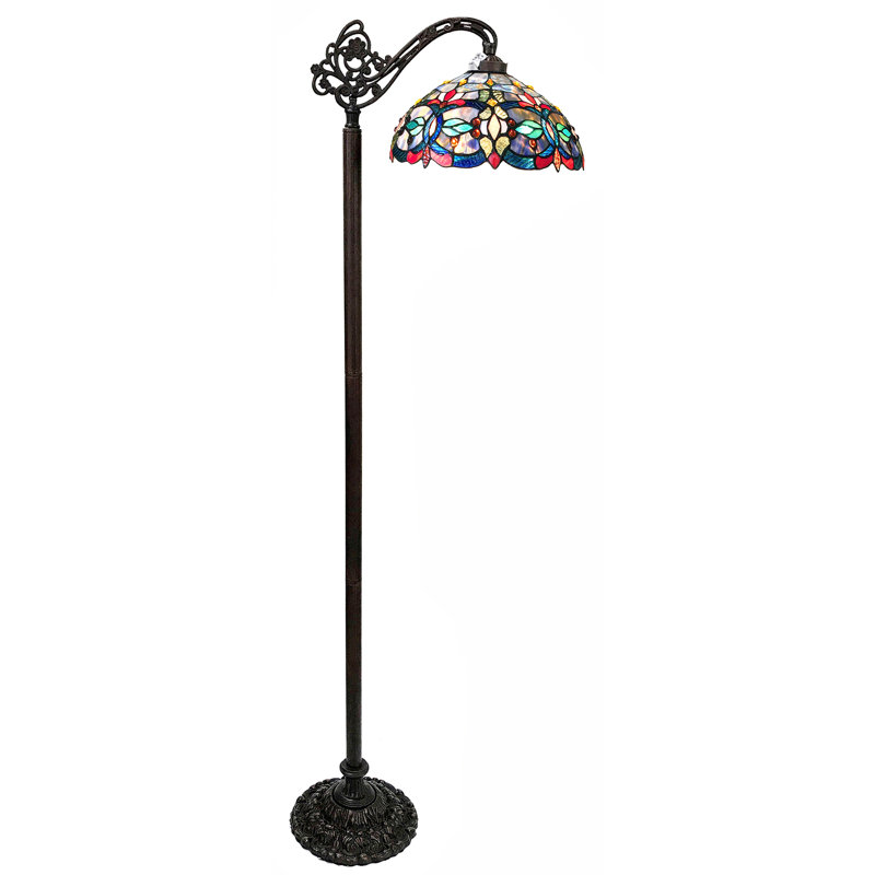 Henninger 60'' Antique Bronze Task Floor Lamp