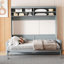 Grand lit escamotable mural avec canapé, gris-1036097539