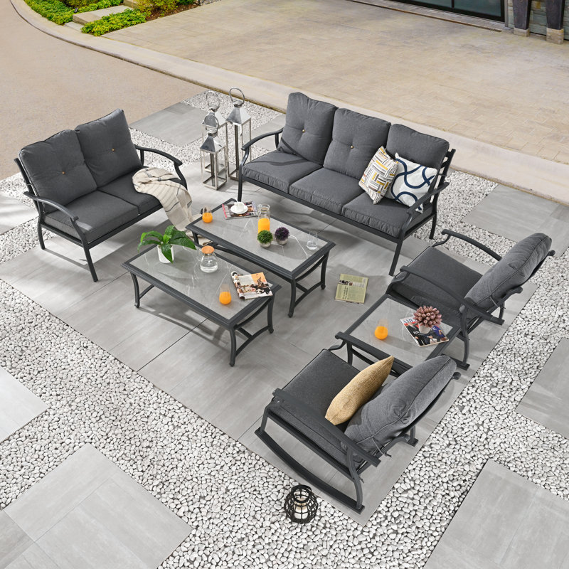 7-Piece conversation set, Dark Gray
