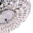 Mckeever 3-Light 11.8-inch Crystal Basket Chrome Flush Mount