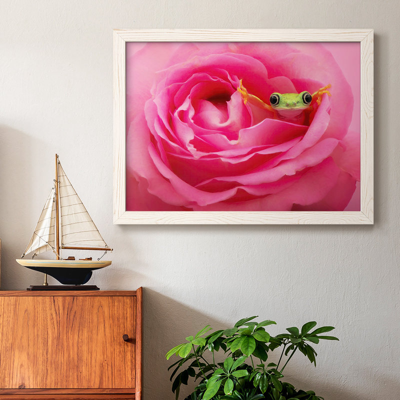 «Hanging On», reproduction d'art sur toile encadrée, Cadre blanc, H 18 po x l 26 po x P 1,5 po