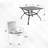 35" Square Outdoor Dining Set with Stackable Chairs-585535103