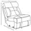 Fauteuil rembourré Rochon gris