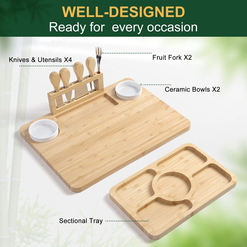 Millwood Pines Chalina Bamboo Cheese Board