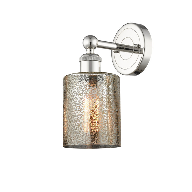 Chilchinbito Armed Sconce, Mercury, Polished Nickel