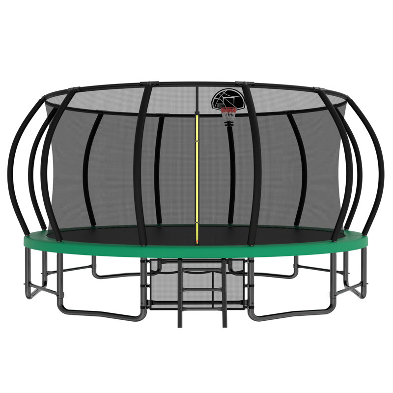 Trampoline pour enfants_108X192X192, Vert