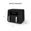Sur La Table SLT17014BLK Core Duo Basket Air Fryer with 6 Pre-Set Cooking Functions, Sync Finish, Dual Function, Touch Screen, LED Display, Auto Shut Off, Shake Reminder, 8.5L, Black