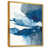 Toile avec cadre flottant or