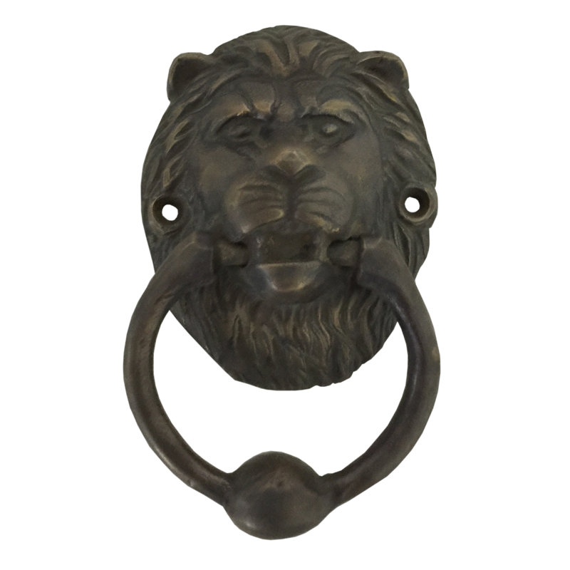 Lion Head Brass Door Knocker or Puller