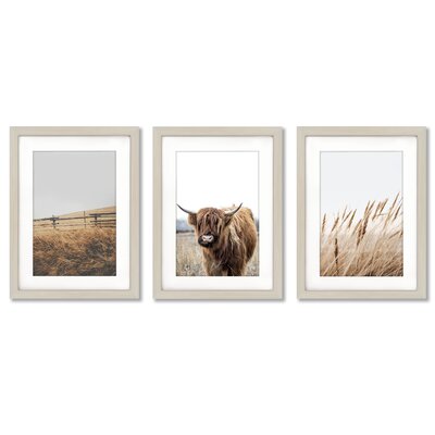 Americanflat- Highland Meadow By Tanya Shumkina - 3 Piece Gallery Framed Print With Mat Art Set -  East Urban Home, 6C18C7AE07B945F582C38C9A64E9A1FC