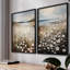 Rétro, impression florale et giclée sur fond vintage - Ensemble de 2-825467296-825467302
