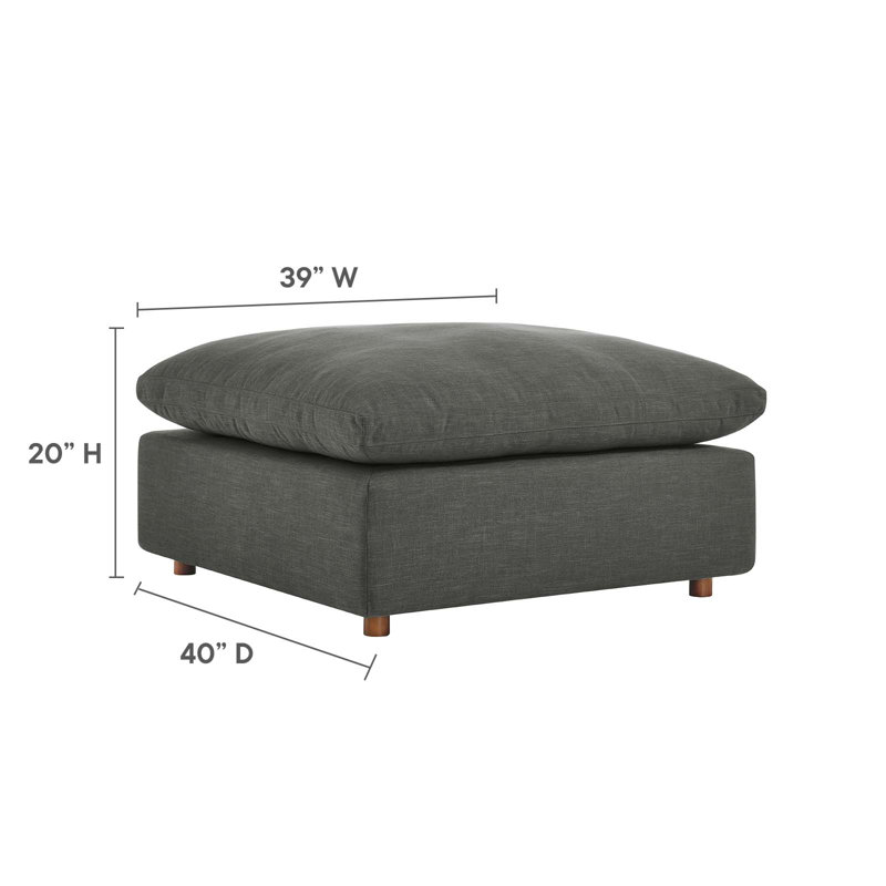 Ensemble de canapé modulaire avec repose-pieds Commix, Gris