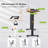 70.87" Electric Height Adjustable Standing Desk With 4 Lockable Casters, 2 Hooks, Big Mouse Pad And Outlets-1077003103