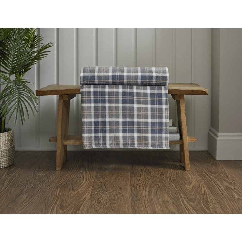 Plain Weave / Muslin Throw Blanket, Grey