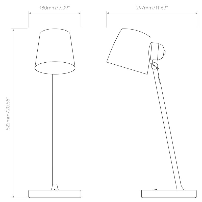 Imari Desk Table Lamp, Bronze