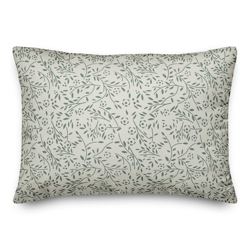  Housse et insert pour coussin floral d'extérieur, Blanc