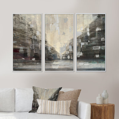 " Black And White Cityscape " 3 - Pieces