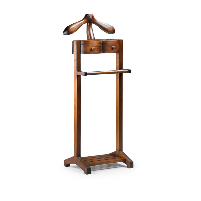 Flamingo Solid Wood Freestanding Valet Stand