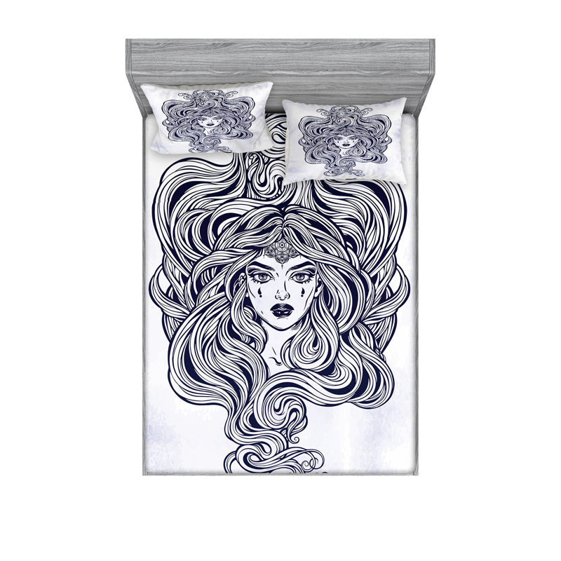 Ensemble de draps pour salon de coiffure, Ensemble de drap pour grand lit avec drap-housse