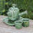 Lark Manor™ Handmade Cozy Fins Ceramic Tea Set