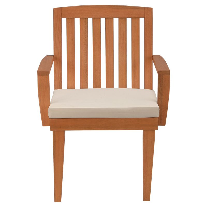 Chaise de terrasse avec coussin Antonietti, Beige