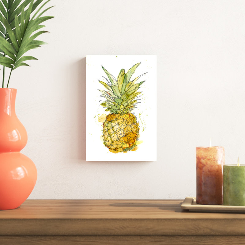 Ananas Splash I, H 12 po x l 8 po x P 1 po