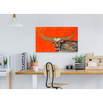 " Golden Bull " by Eli Halpin Painting Print