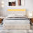 Bed Frame With LED Lights Headboard, Fast-Charging USB Port-762242377-762242376