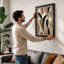 Organic Forms Rising Mid-Century - Framed Print-595092864-595092865