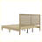 Solid Wood Platform Bed With Rattan-1642862812