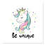 «Be Unique», impression sur papier licorne-47848662-47483378