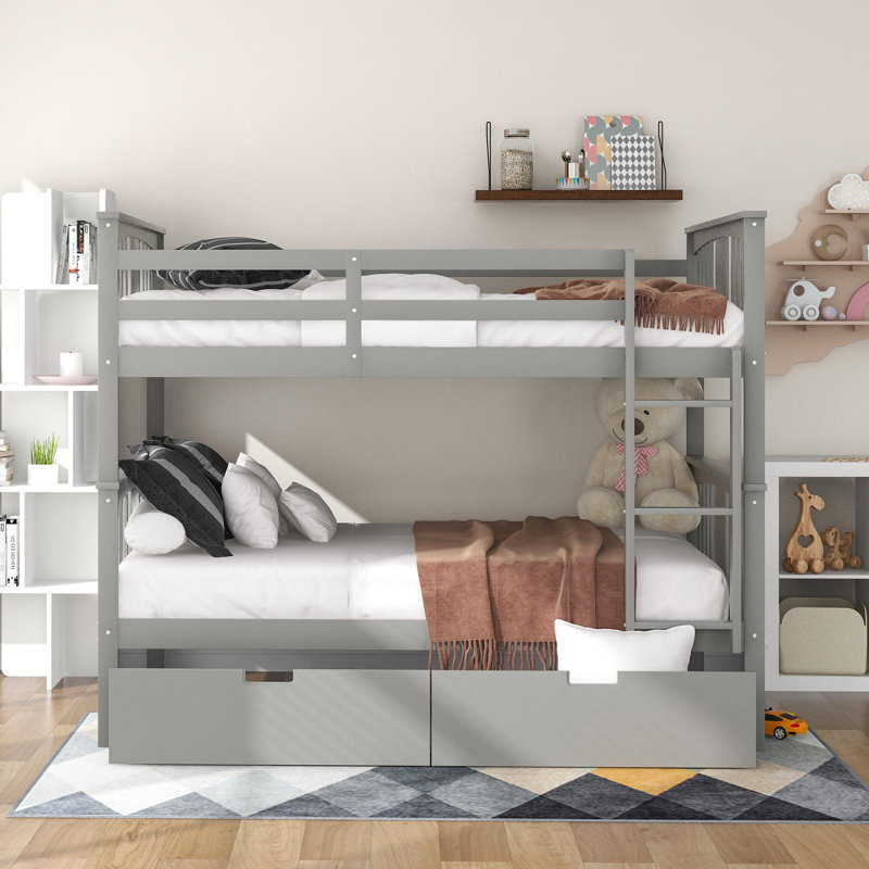 Asdulah Full Over Full Bunk Bed by Harriet Bee | Wayfair