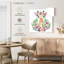 Crowle - girafe à motif floral-111895693