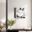 Shyfoy 28x30cm Glass Wall Clock Mirrored Table Clock  LOVE Letter Accent Clock