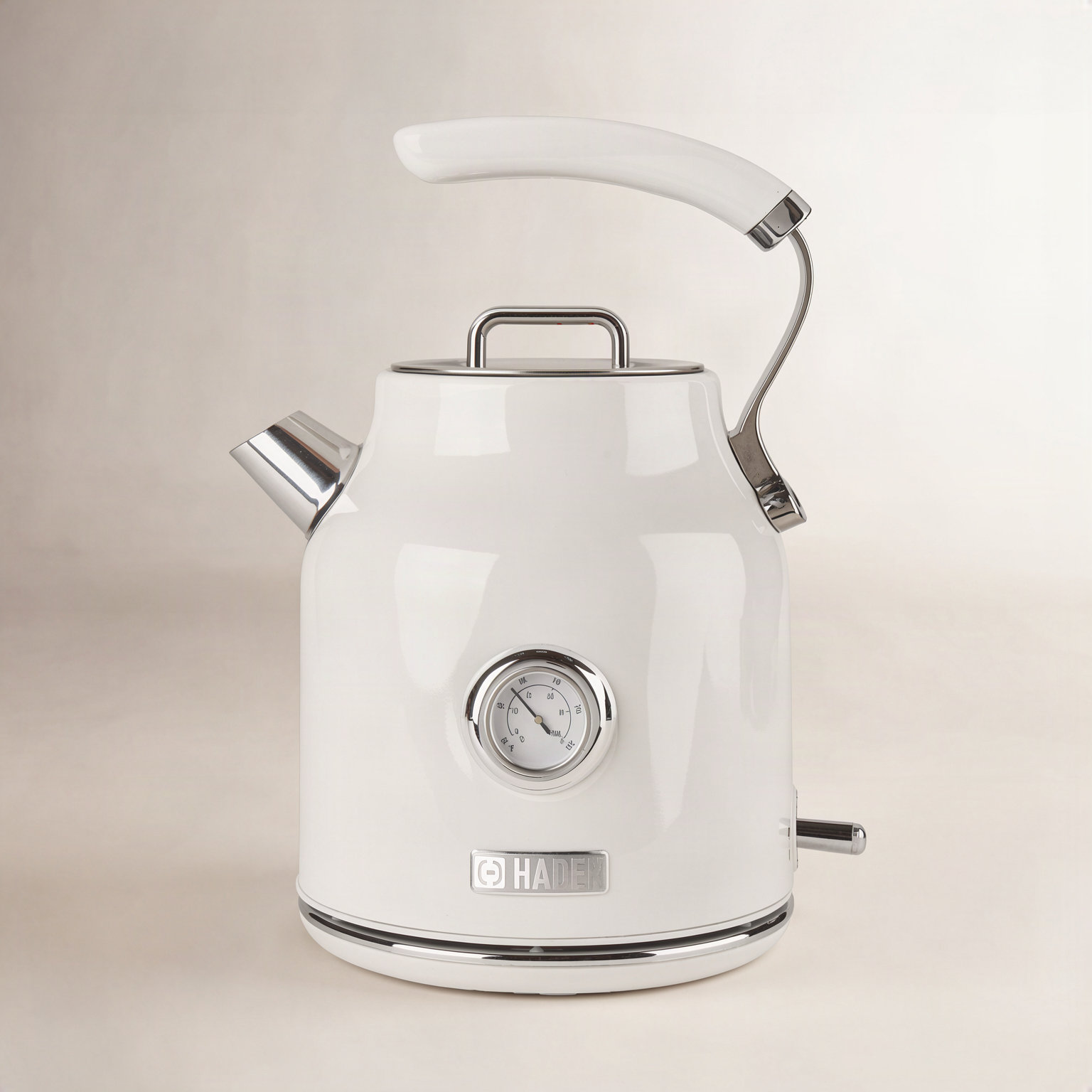 HADEN Dorset Stainless Steel Electric Kettle, Ivory