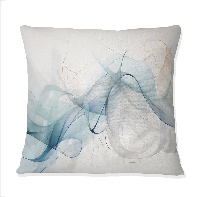 «White Grey Line Art Abstract Calligraphy», impression sur toile