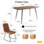 5-Piece Dining Table and Chairs ,Dining Room Set with 4 Modern Chairs-64484356-64484359