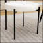 Ensemble de 2 chaises de salle à manger rondes Burbank, blanches, confortables et élégantes