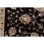 Tapis noir et ivoire noué à la main de haute qualité-61725415