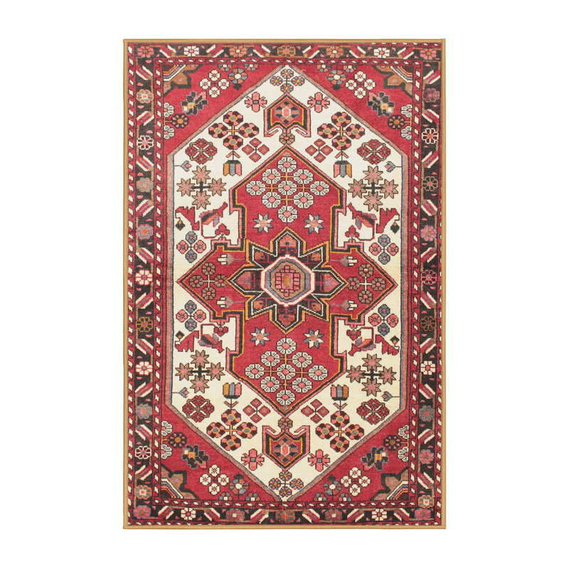 Tapis rouge à motif sud-ouest, Rectangle 5 pi x 8 pi
